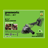 24V Cordless Battery 4.5" 3-Series Angle Grinder (Tool Only)