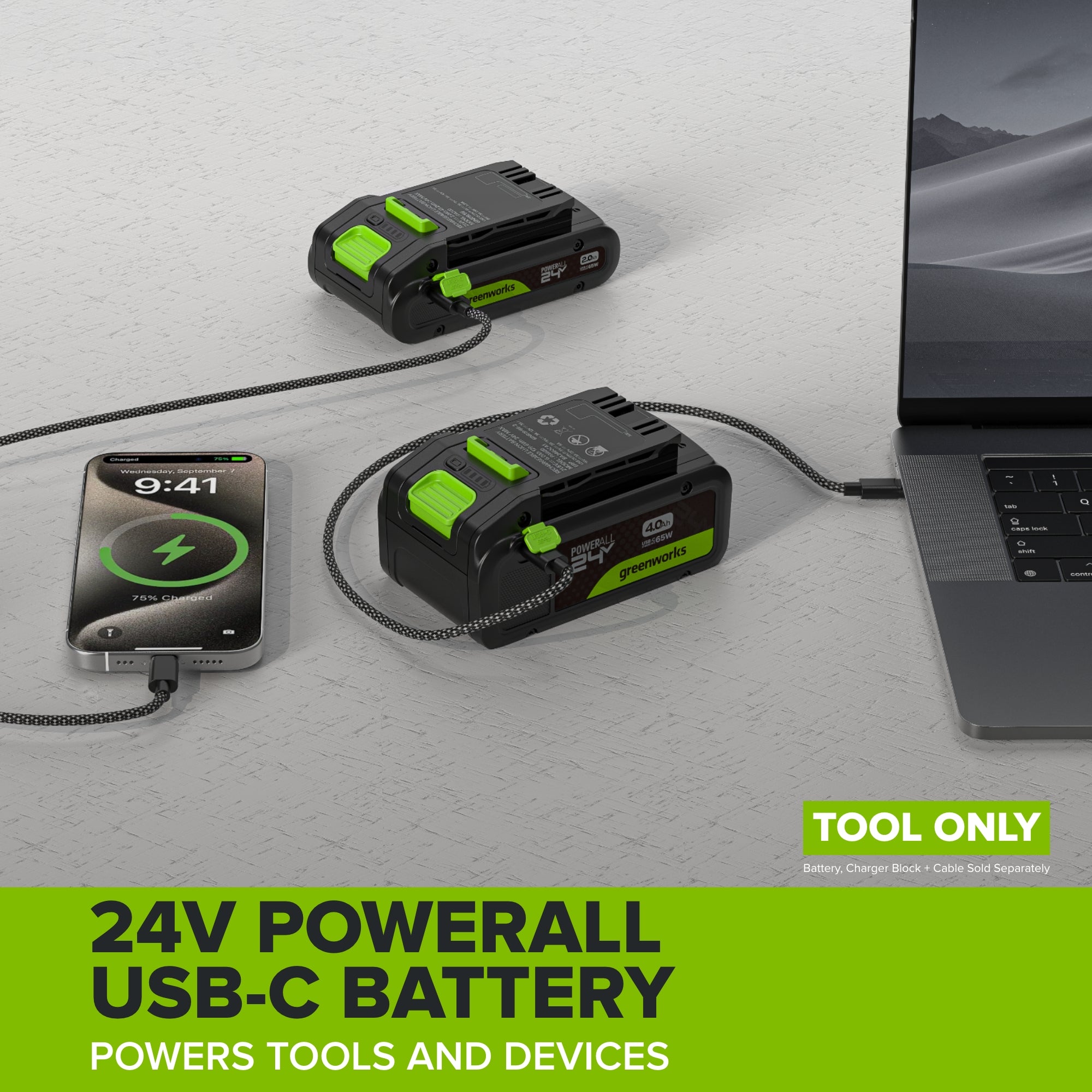 24V PowerAll Brushless 4-1/2" Angle Grinder with Paint Removal Wheel & Accessories (Tool Only)
