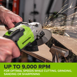 24V PowerAll Brushless 4-1/2" Angle Grinder with Paint Removal Wheel & Accessories (Tool Only)