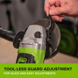 24V PowerAll Brushless 4-1/2" Angle Grinder with Paint Removal Wheel & Accessories (Tool Only)