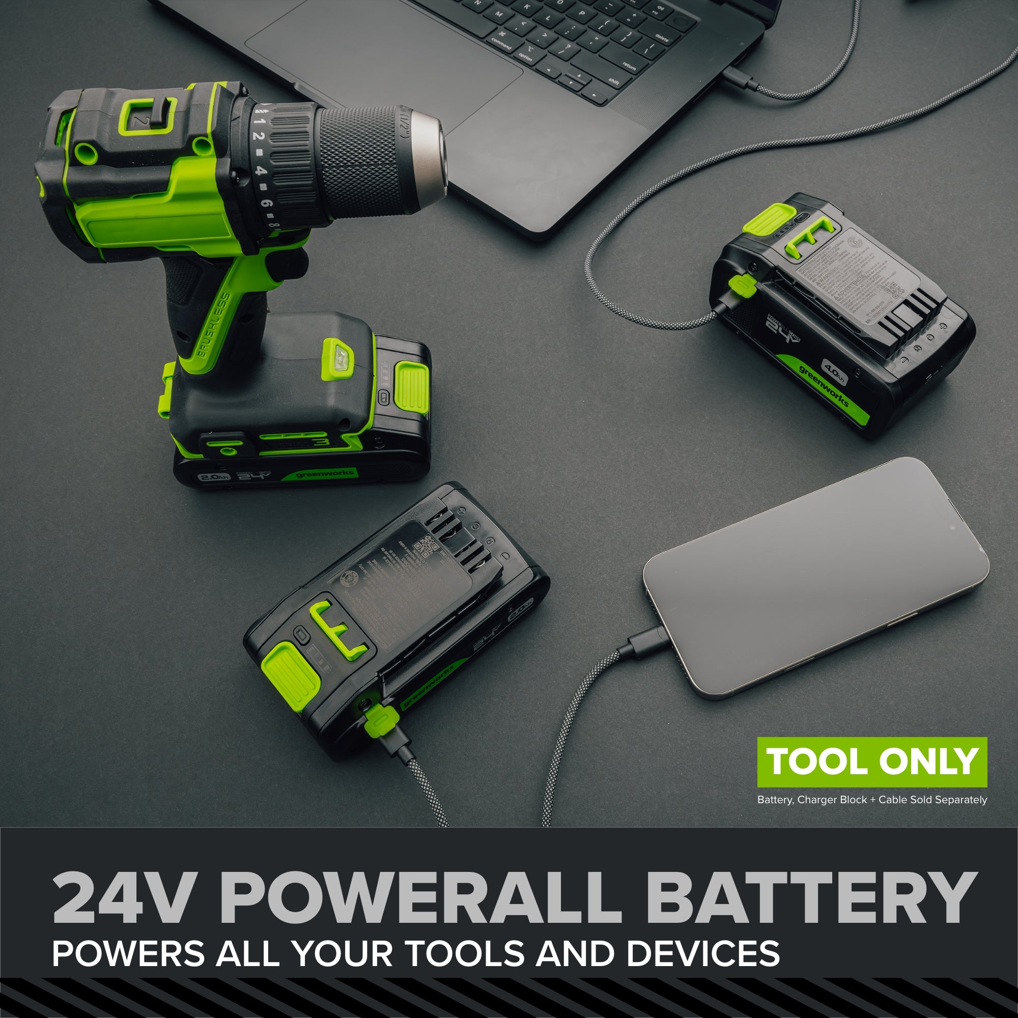 24V Cordless Battery 4.5" 5-Series Angle Grinder (Tool Only)