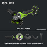 24V Cordless Battery 4.5" 5-Series Angle Grinder (Tool Only)