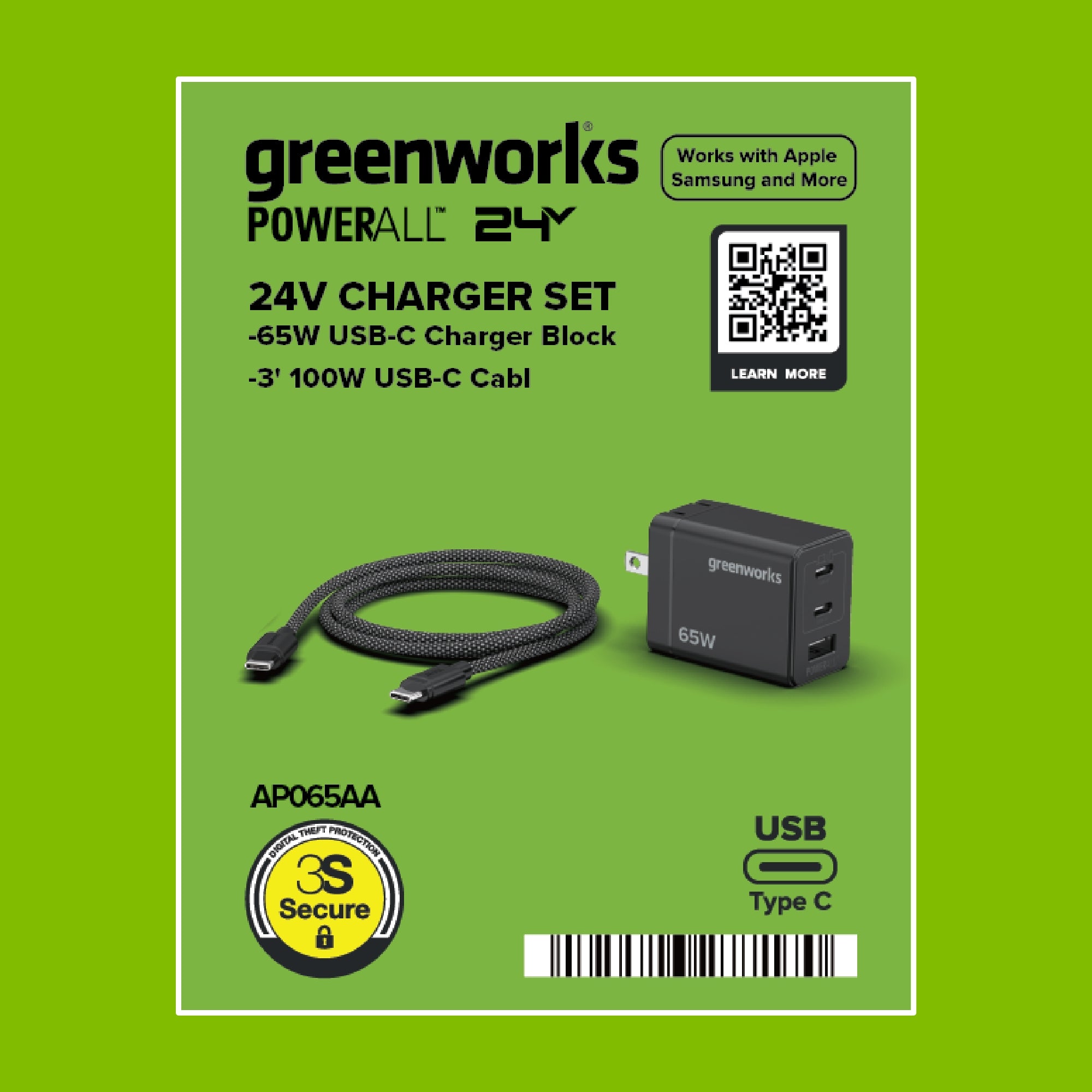 65W USB-C GaN II Charger & Cable Kit