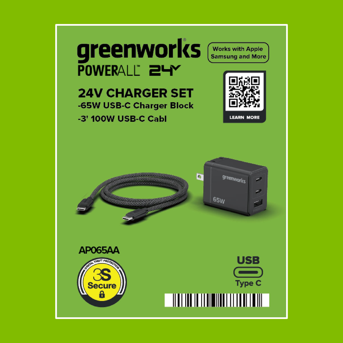 65W USB-C GaN II Charger & Cable Kit