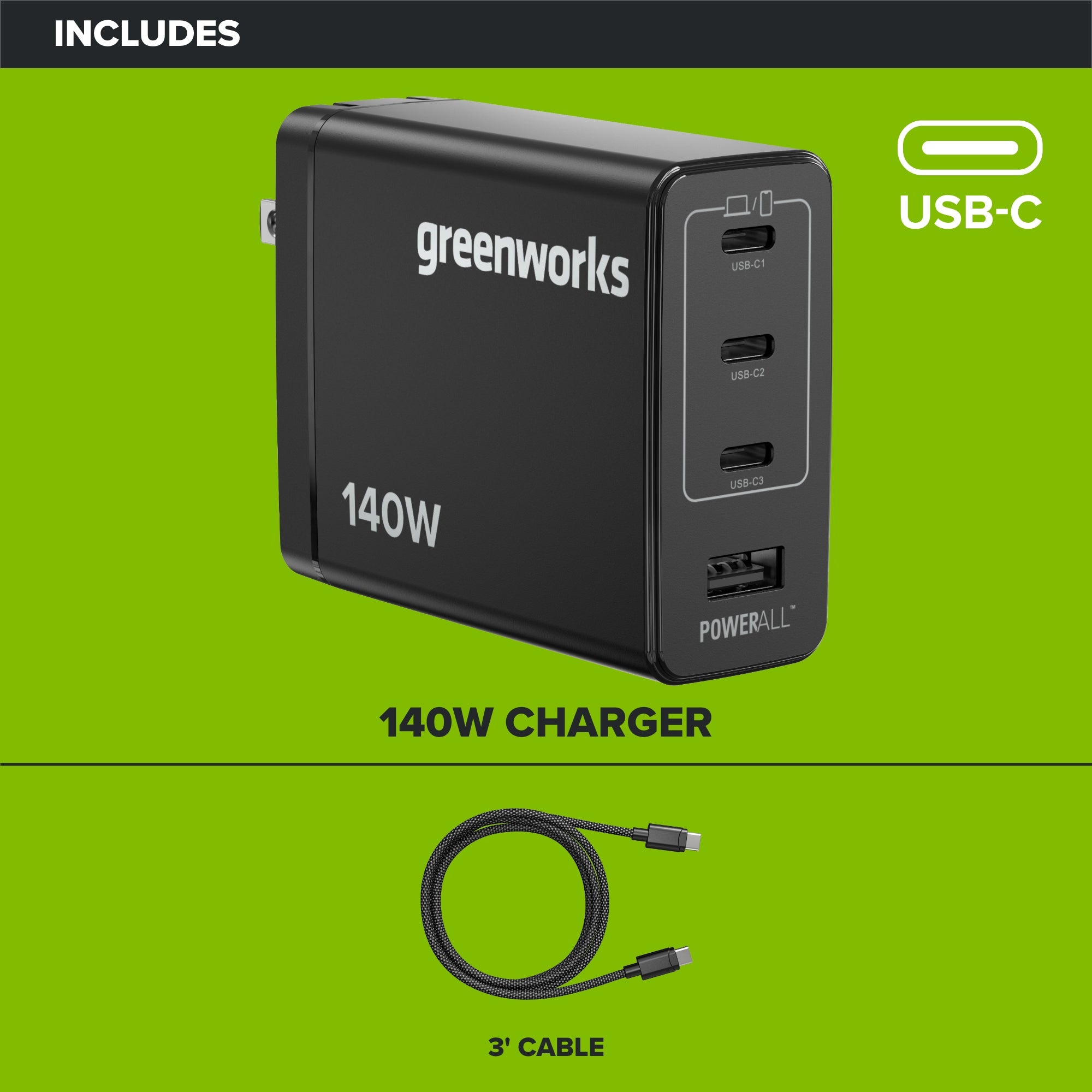 140W USB-C GaN II Charger & Cable Kit