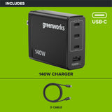 140W USB-C GaN II Charger & Cable Kit