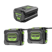 <h3>(2) 16.0Ah &amp; (1) 4.0 Ah Batteries</h3><p>Cuts up to 2.88 acres.</p>