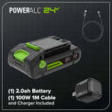 24V 1.25" Pruning Shear: 2.0Ah Battery and 30W Charger
