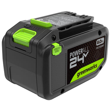 24V 8.0Ah Battery with Bi-Directional USB-C Port