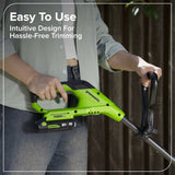 48V (24V x 2) 17" Push Cordless Lawn Mower, 270CFM Leaf Blower & 12" String Trimmer Combo Kit w/ (2) 4.0Ah Batteries, 65W Type-C Charger & (2) 3-FT Cables