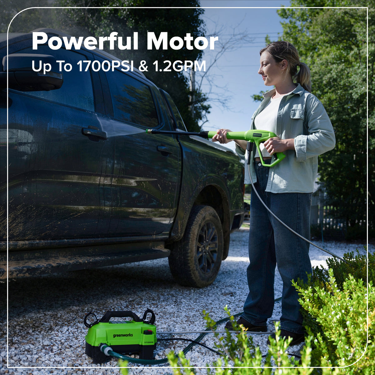 1700 PSI Ultra Compact 1.2 GPM Electric Pressure Washer