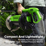 1700 PSI Ultra Compact 1.2 GPM Electric Pressure Washer