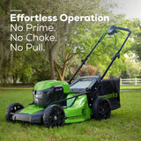 48V (24V x 2) 21" Cordless Battery Self-Propelled Lawn Mower w/ Two (2) 5.0Ah USB Batteries & Dual Port Charger