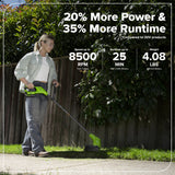 24V 12" Cordless Battery String Trimmer and 270 CFM Blower Combo Kit w/ 2.0Ah Battery, 30W Type-C Charger & (2) 3-Ft Cables