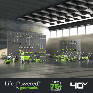 40V 20" Cordless Battery 4-in-1 Push Lawn Mower w/ 4.0Ah Battery & 2A Charger