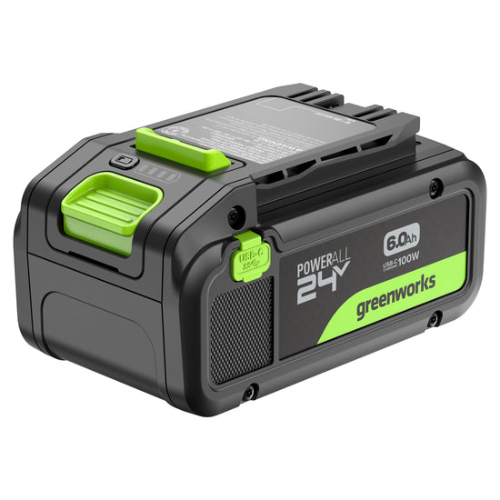 24V 6.0Ah Battery with Bi-Directional USB-C Port