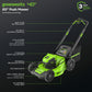 40V 20" Cordless Battery Push Lawn Mower w/ 4.0Ah Battery & 2A Charger