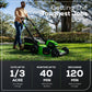 40V 21" Cordless Battery Self-Propelled Lawn Mower, 13" String Trimmer & 350 CFM Leaf Blowerw/ (1)5.0Ah Battery,(1)2.0Ah Battery & (2)Chargers