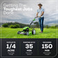 40V 19” Cordless Battery Push Lawn Mower w/ 5.0Ah USB Battery & Charger