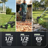 80V 21" Cordless Battery 3-in-1 Push Mower 3pc Combo Kit w/ (2) 2.0Ah Batteries & Rapid Charger