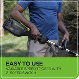 80V 16" Cordless Battery String Trimmer & 8" Edger Combo Kit w/ 2.0Ah Battery & Charger