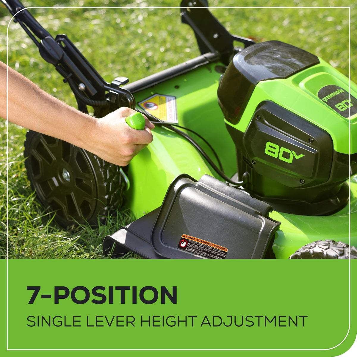 80V 21" Cordless Battery 3-in-1 Push Mower 3pc Combo Kit w/ (2) 2.0Ah Batteries & Rapid Charger