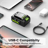 24V 6.0Ah Battery with Bi-Directional USB-C Port