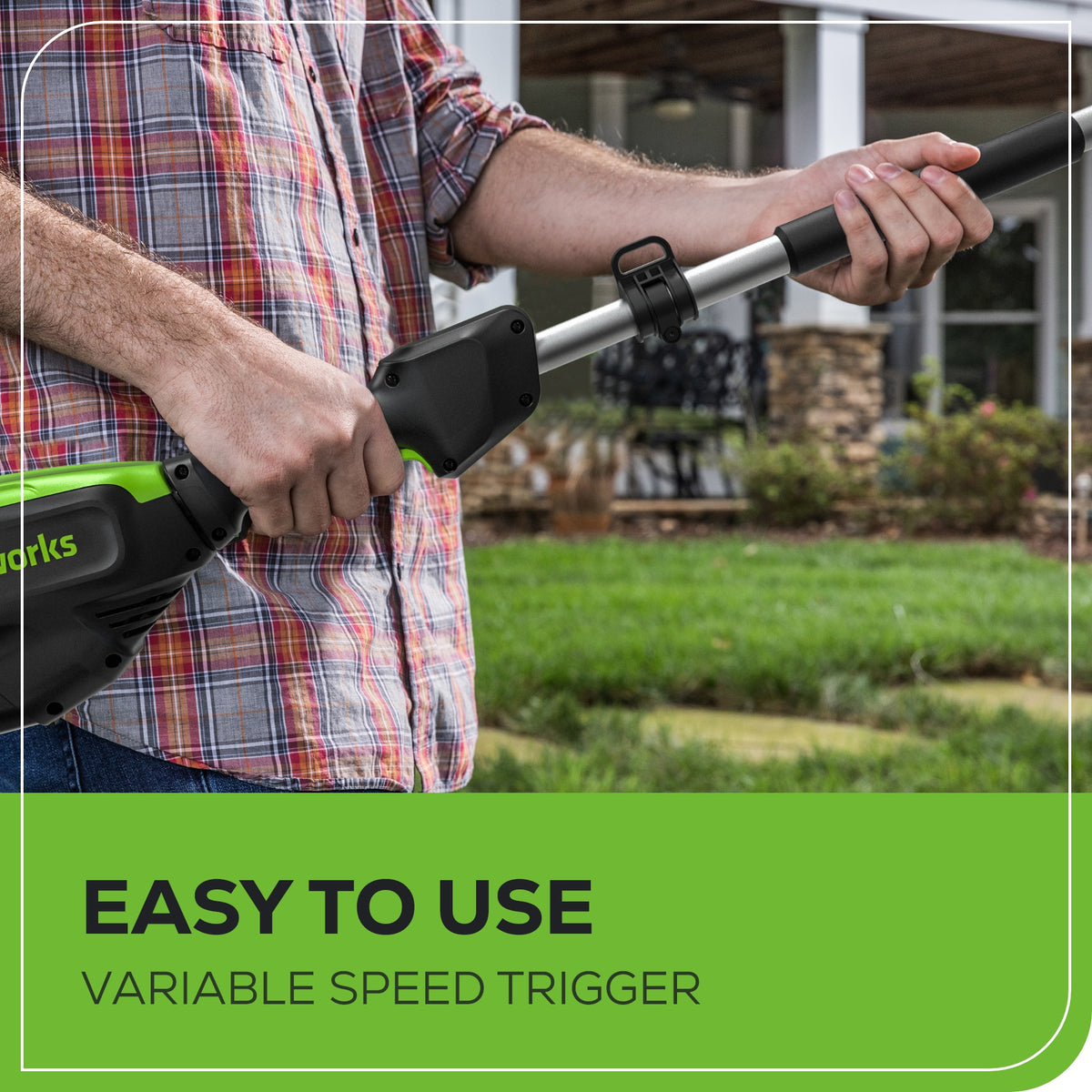 80V Pro 10" Cordless Battery Pole Saw w/ 2.0Ah Battery & Charger