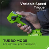 80V 750 CFM Cordless Battery Single Port Backpack Blower w/ 8Ah Battery & 6A Charger