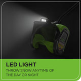 80V 12" Cordless Battery LED Snow Shovel (Tool Only)