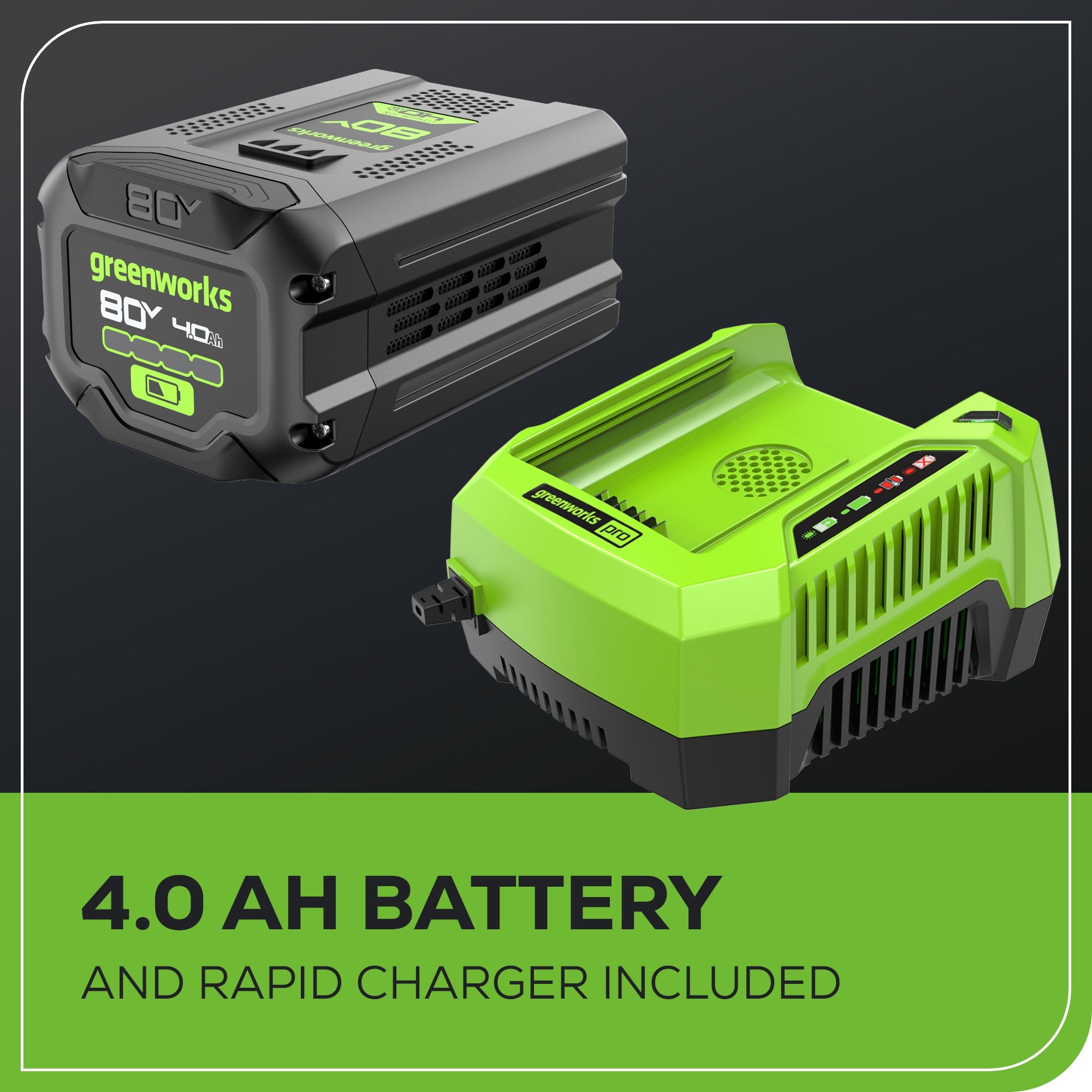 80V 750CFM Cordless Battery Single Port Backpack Blower w/ 4Ah Battery & Charger