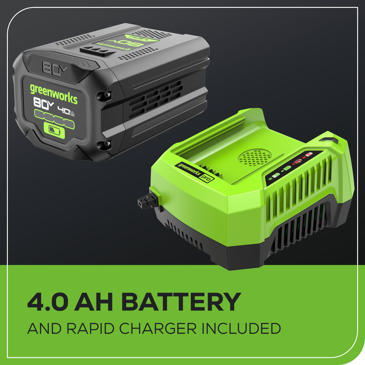 80V 750CFM Cordless Battery Single Port Backpack Blower w/ 4Ah Battery & Charger