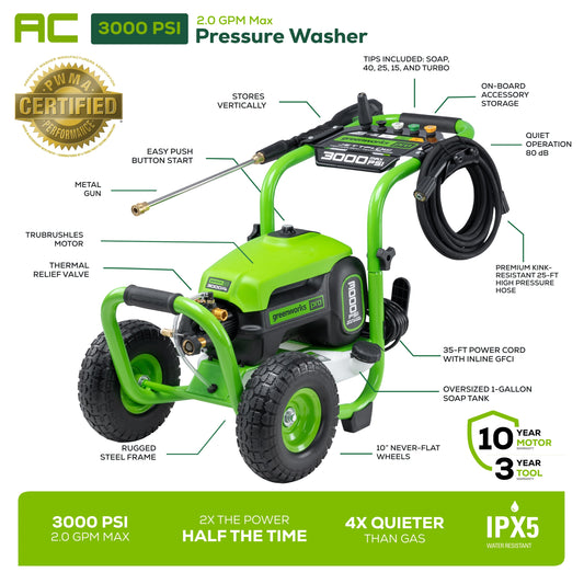 3000 PSI Pressure Washer w/ 15