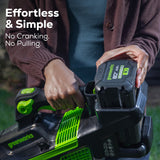 OPEN BOX 80V 750CFM Cordless Battery Leaf Blower w/ 2.5 Ah Battery & Charger