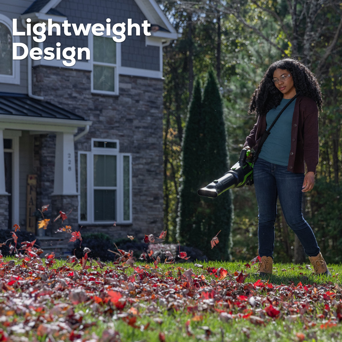 OPEN BOX 80V 750CFM Cordless Battery Leaf Blower w/ 2.5 Ah Battery & Charger