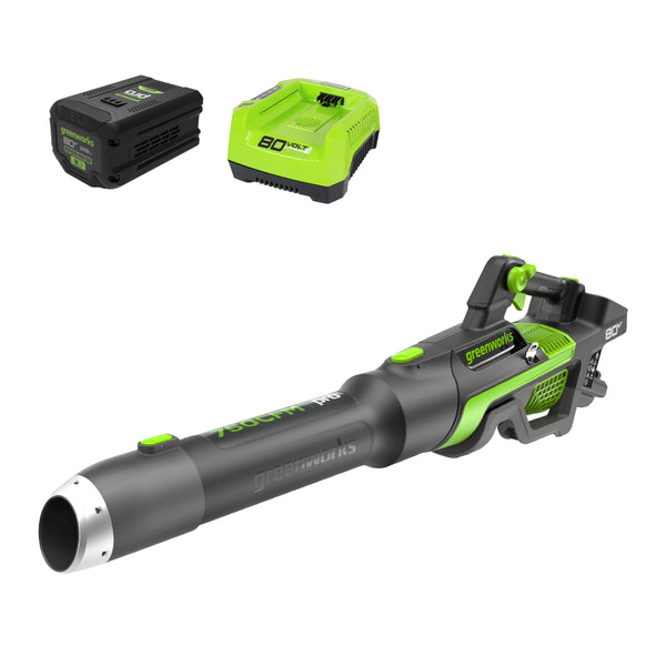 OPEN BOX 80V 750CFM Single Port Handheld Blower W/ 2.5Ah B&C