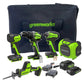24V 5-Tool Power Tool Combo Kit w/ (1) 2.0Ah, (1) 4.0Ah Battery & Charger