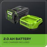 80V 13" String Trimmer w/ 2.0Ah Battery & Charger