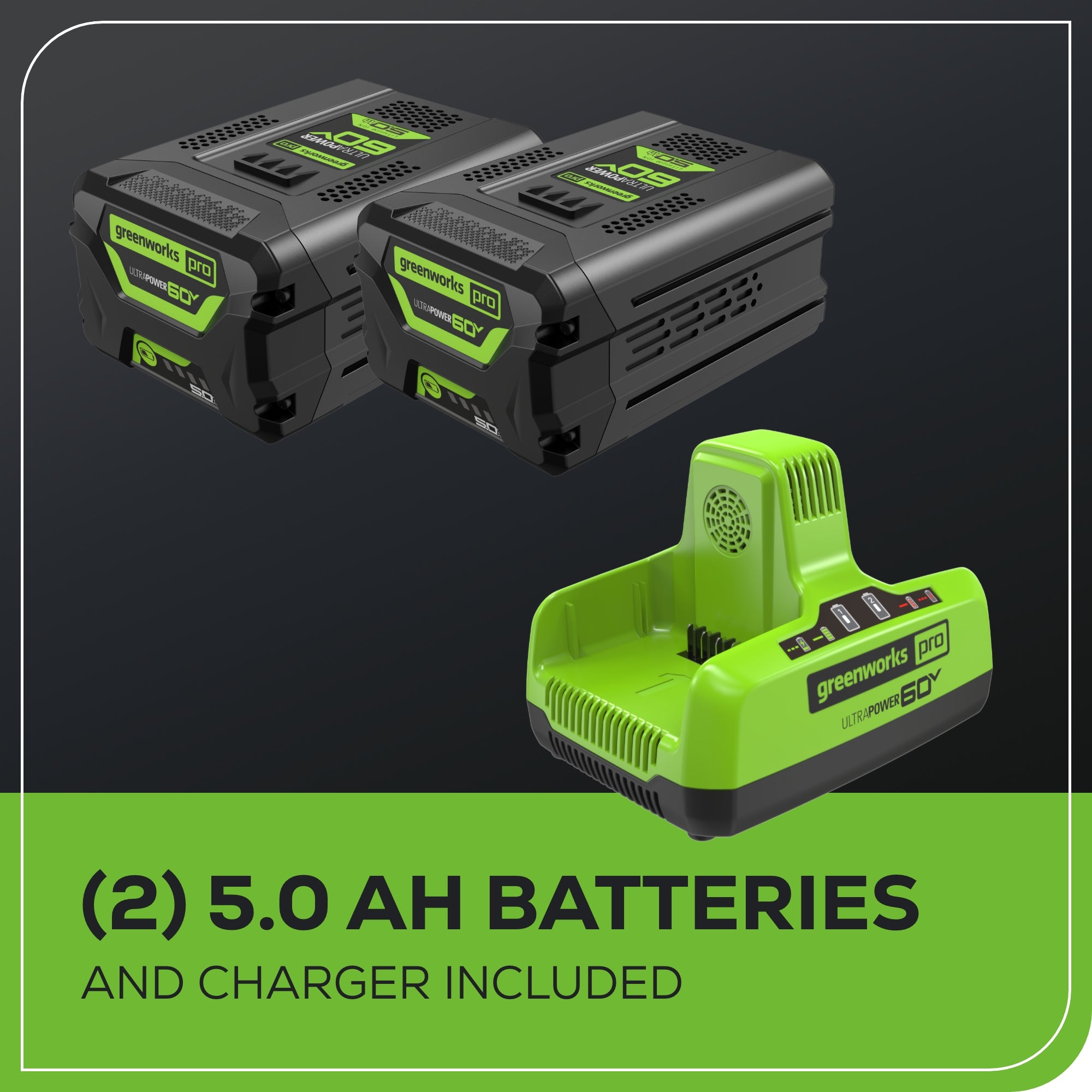 60V 22" Brushless Cordless Self-Propelled Lawn Mower w/ (2) 5.0Ah Battery & 6A Dual Port Charger