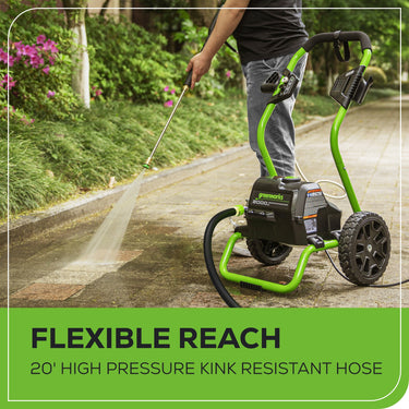 2000 PSI 1.2 GPM Cold Water Electric Pressure Washer (Green Frame)