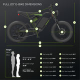 60V VENTURE Series 20” Fat Tire Electric Utility Bike (Tool Only)