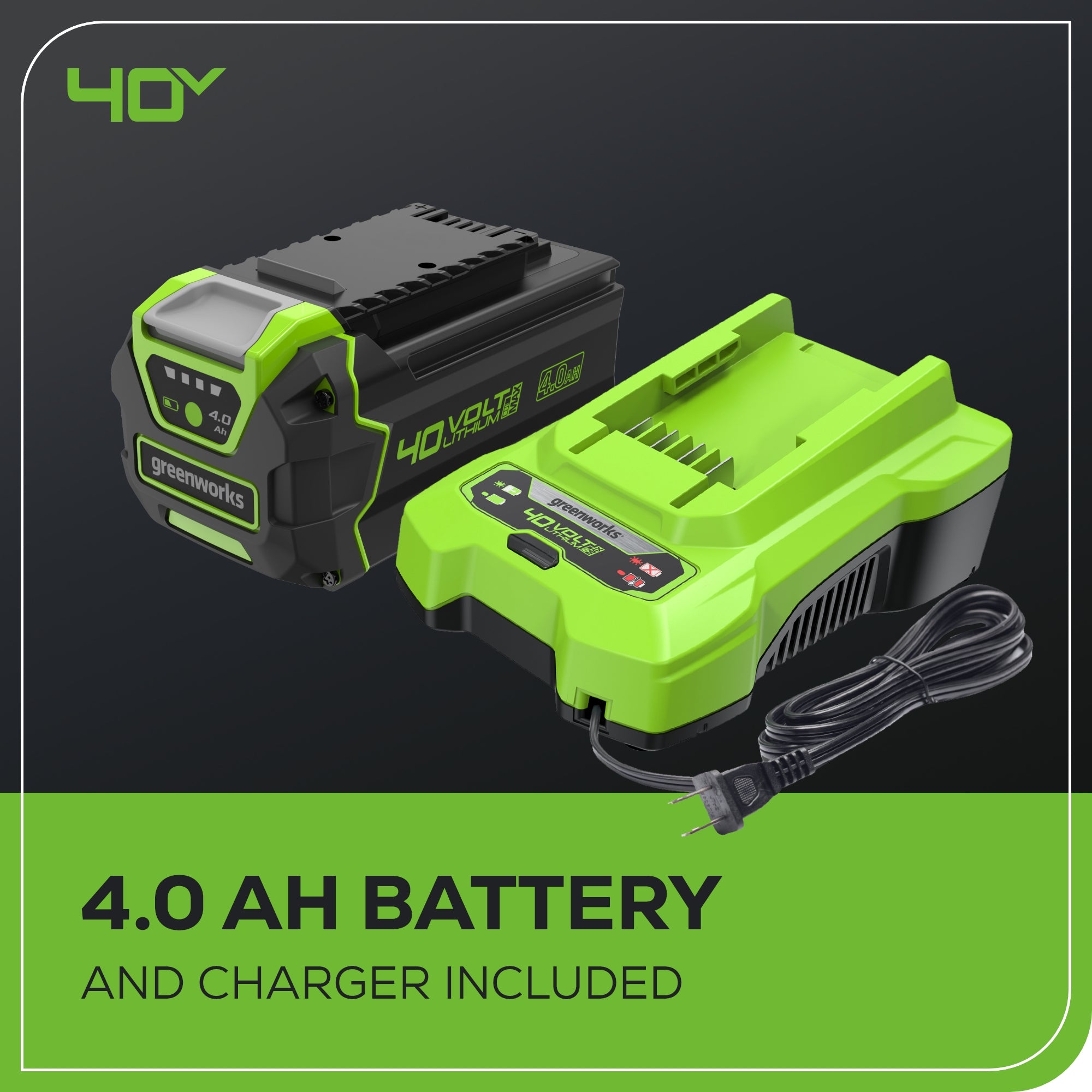 40V 3-Gallon Cordless Battery Wet/Dry Shop Vacuum w/ 2.0Ah Battery & Charger