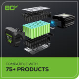 80V Cordless Battery Backpack Sprayer w/ 2.0Ah Battery & Charger