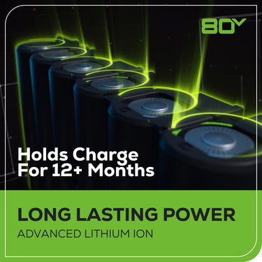 80V Cordless 10" Brushless Pole Saw w/ 2.0Ah Battery & Rapid Charger