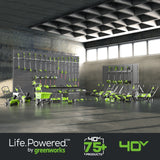 40V 8" Cordless Battery Edger and 12" String Trimmer Combo Kit w 4.0 Ah Battery and Charger