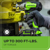 24V Cordless Battery Tire Change 3-pc Combo Kit: 4.0 Ah Battery and Charger