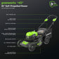 RENEWED 40V 21" Cordless Battery Self-Propelled Lawn Mower 3PC Combo Kit w/ (1) 5.0Ah Battery, (1) 2.0Ah Battery & (2) Chargers