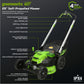60V 25" Cordless Battery Dual Blade Self-Propelled Lawn Mower w/ Two (2) 4.0Ah Batteries & Dual-Port Charger