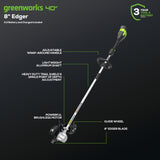 40V 8" Cordless Battery Edger w 4.0 Ah Battery & Charger