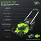 40V 21" Cordless Battery Self-Propelled Lawn Mower w/ 5.0Ah USB Batteries & Charger